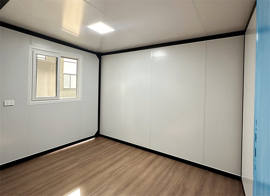 20ft قهوه ای خانه کانتینر گسترش با دیوار پرده شیشه ای