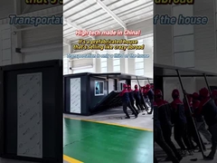 20 فوت خاکستری چوب حک شده خانه کانتینر گسترش