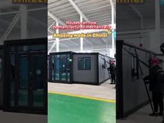 20 فوت خاکستری خانه کانتینر گسترش یافته با درب فولادی برای هتل